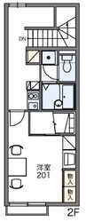 レオパレスプラシード竹丘IIの物件間取画像